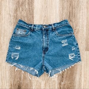 Bill Blass | Vintage Distressed Denim Cutoffs